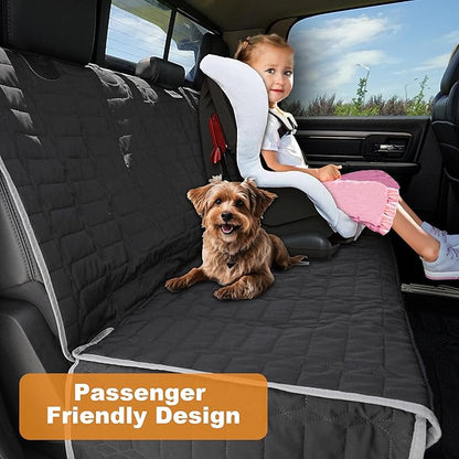 Reliadura Dog Car Seat Cover for Back Seat,Washable Bench Seat Cover for Truck,Nonslip Backseat Cover Protector for F150/Ram1500/GMC Sierra/Toyota/Chevrolet Silverado,Car Seat Covers for Dogs