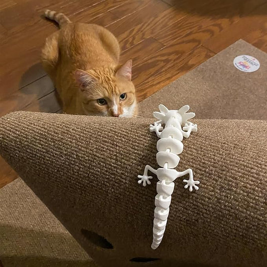 Pineapple Lizard Cat Toy Wand Attachment, Cat Wand Toy Refill, Interactive Cat Toys for Indoor Cats (Green)