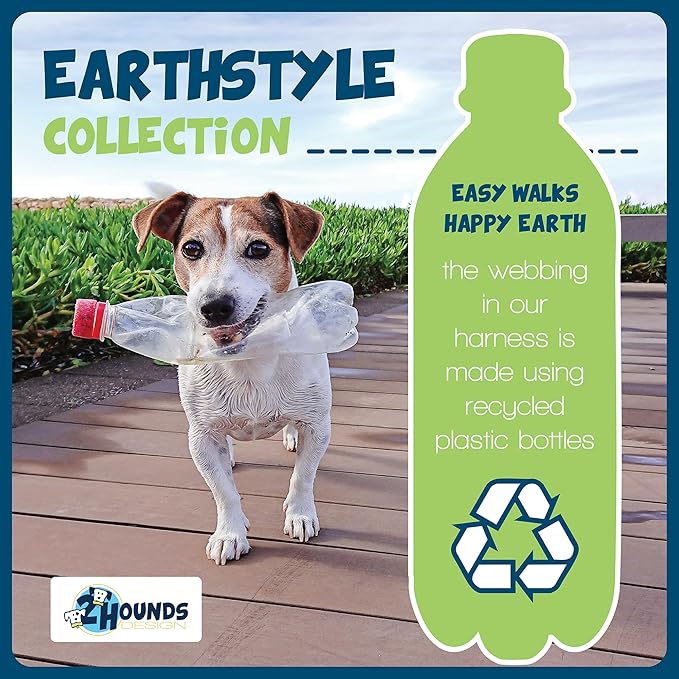 2 Hounds Design Freedom No Pull Dog Harness, Adjustable Harness and Leash Set, Easy Walking & Comfortable Control, Fits Small, Medium & Large Dogs, Solid Colors, Made in USA, 5/8" XS, Brown