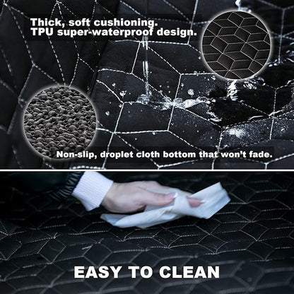 Meginc SUV Cargo Liner for Dogs,100% Waterproof Pet Trunk Car Seat Cover Mat with Bumper Flap Protector,Dog Protect Auto Carpet, Heavy Durable Pet Car Seat Protector for SUV CRV RAV4 Q5 CX5