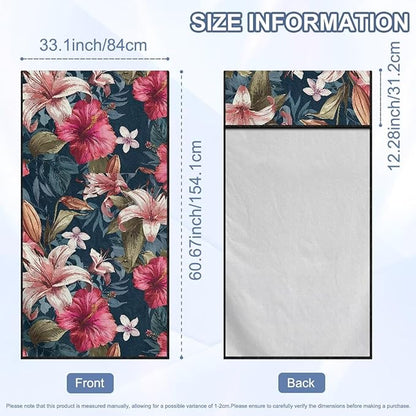 SEANATIVE Car Seat Cover Car Towel - Washable Sweat Protector for Workout, Sports Towel Cushion Cover, Women Men Dogs' Universal Seat Covers for Cars Trucks SUV, Hibiscus Flowers Print