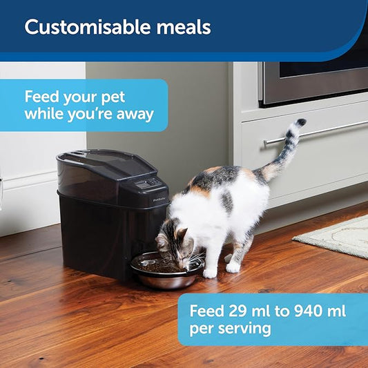 PetSafe Automatic Cat Feeder - Healthy Pet Simply Feed - Automatic Pet Feeder for Cats & Dogs - Timed Pet Feeder with Programmable Portion Control - Holds 24 Cups of Dry or Semi-Moist Dog or Cat Food