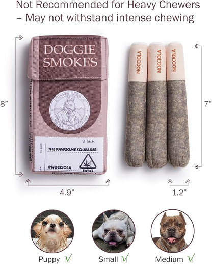 Nocciola Funny Squeaky Dog Toys, Cool Stuffed Plush Toys for Medium, Small and Large, Accessories for Dog Birthday