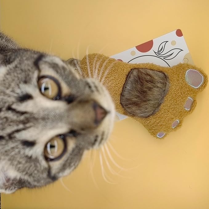 Cat Toy Stinky Paws, Filled with Valerian Catnip, Hang Anywhere, Features Crinkle Paper and Rattle, Multi-Function Interactive Cat Toy, Suitable for All Cat Breeds