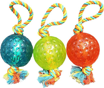 Boss Pet Chomper TPR Ball Rope Tug