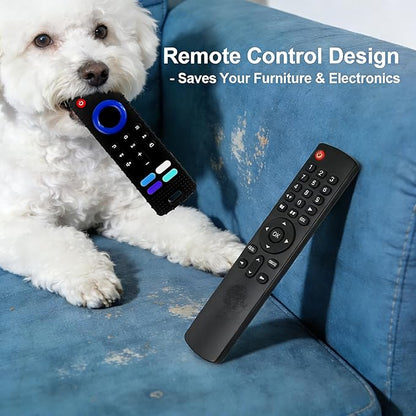 Puppy Toys for Teething, Remote Control Teether for Small Dogs,Puppy Teething Toy for Boredom & Stimulation,BPA-Free(2PCS-Black)