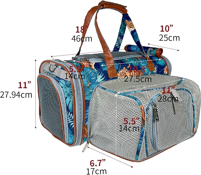 Mr. Peanut’s Gold Series Standard Size Expandable Pet Carrier (El Tigre)