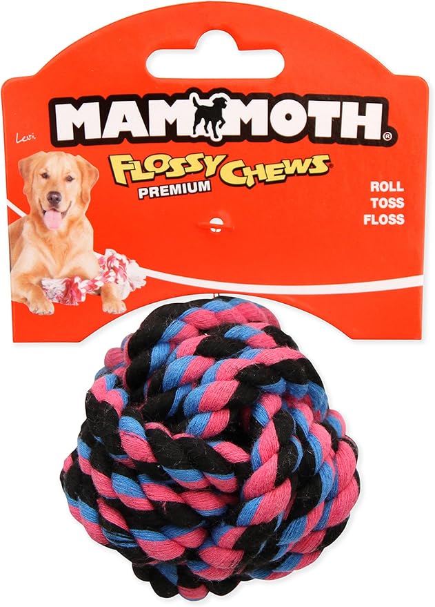 Mammoth Pet Products 43720085: Monkey Fist Ball Dog Toy, Mini