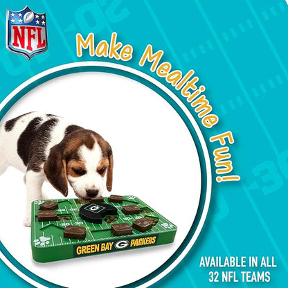 Pets First NFL Green Bay Packers Puzzle Toy - Interactive Dog Puzzle Treat Toy