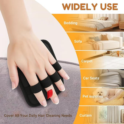 PETPAWLOVELY-1PCS Pet Hair Removal Glove,Electrostatic Pet Hair Remover Glove,Reusable Cat & Dog Hair Remover for Couch,Furniture,Clothing & Bedding,Carpet,Car Seat...Magic Brush Pet Hair
