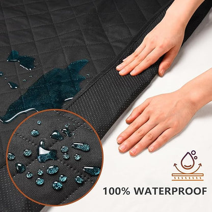fidozen Universal Cargo Liner for SUV – Waterproof Dog Trunk Mat, Non-Slip Back Seat Protector, Car Bed Cover, Pet Barrier, Rear Liner Accessories for Trucks & Sedans, Universal Fit Trunk Cover