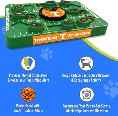 Pets First NCAA Tennessee Large Puzzle Toy - Interactive Dog Treat & Slow Feeding Toy