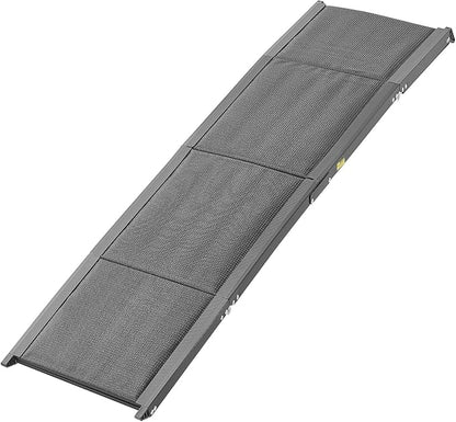 VEVOR Dog Ramp for Cars, 71" L x 17" W, Folding Pet Ramps for Medium & Large Dogs up to 250lbs, Pet Stair Ramp with Non-Slip Oxford Fabric Surface, Portable Outdoor Dog Car Ramps for SUV & Truck