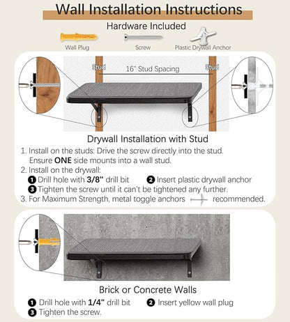Cat Wall Shelf Window Perch, Cats Bed Hammock with Scratching Pad, Cat Shelf for Climbing Sleeping Playing,Black Furniture for Indoor Large Cats