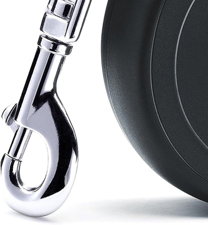 FLEXI New Classic Retractable Dog Leash (Cord), 26 ft, Medium, Black