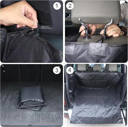 HAPPYHORSE Pet Dog Trunk Cargo Liner Compatible with Land Rover Defender 110 2020-2024 Cargo Cover Waterproof and Non-Slip Dog seat Cover Cargo Liner Area Protector Cover (Style A)