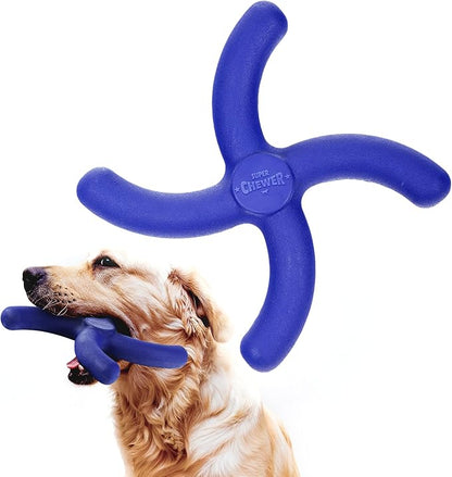 Tuff Pupper SuperChewer Tough Boomerang Toy | Lifetime Replacement | Strong Natural Rubber | Great Dog Fetch Toy | Toys for Dogs | Ultra Durable Chew Toys for Aggressive Chewers | for Large Breeds
