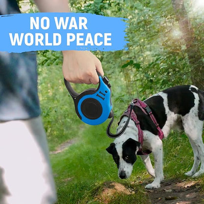 Retractable Dog Leash Automatic Telescopic Tractor Dog Tape, Pet Tape 10/16 FT Durable and Convenient, with Folding Bowl, Dispenser, Rubbish Bags, Suitable for Small and Medium Dogs