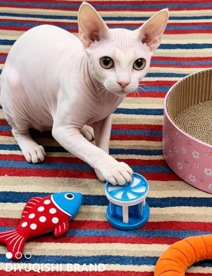 20 Pack Cat Toys Balls Indoor Kitten Toys, with PP Bell Balls, Plush Balls and Spring Toys for Kittens and Cats Play (1.5'' - 2.2'')