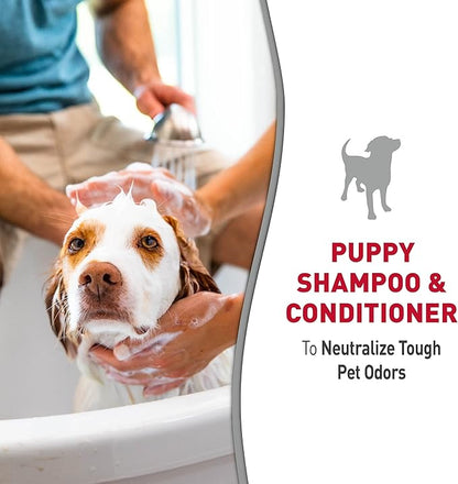 Nature's Miracle Puppy Shampoo & Conditioner, 16 Oz, Cotton Breeze Scent (Pack of 2)