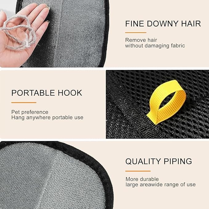 Pet Hair Removal Glove, Newly Upgraded Electrostatic Gloves Pet Hair for Dogs & Cats, Washable and Reusable Hair Remover Tool for Carpet, Curtain, Clothing, Couch, Car Seat - 1 Pcs