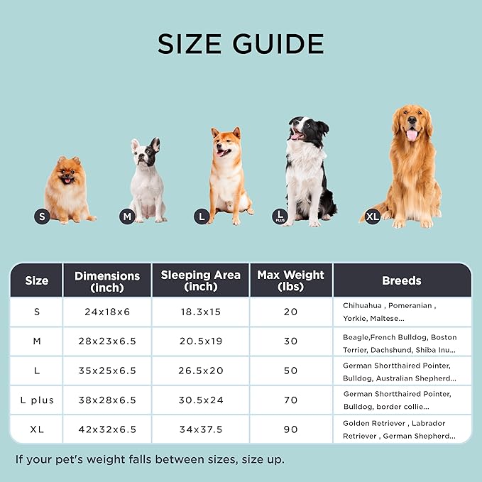 Bedsure Cooling Dog Bed Medium Size Dogs - Orthopedic Medium Dog Cat Cooling Bed Washable, Pet Couch Sofa with Waterproof Removable Cover, Pets Bed with Nonskid Bottom, Cooling Grey, 28"