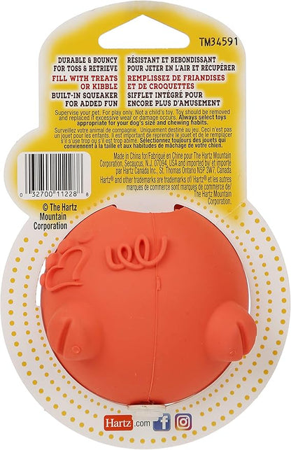 Hartz Tuff Stuff Treat Hogging Piglet Dog Toy Treat Dispenser for Dogs, 1 Count
