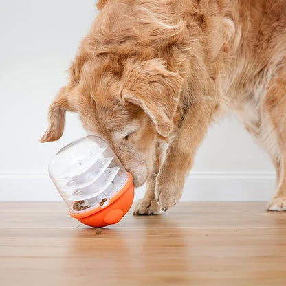 Nylabone Boop-N-Bobble Interactive Puzzle Toy & Treat Dispenser for Dogs, Mental Stimulating Dog Enrichment Toys, Treat Ball with 3 Customizable Challenge Levels
