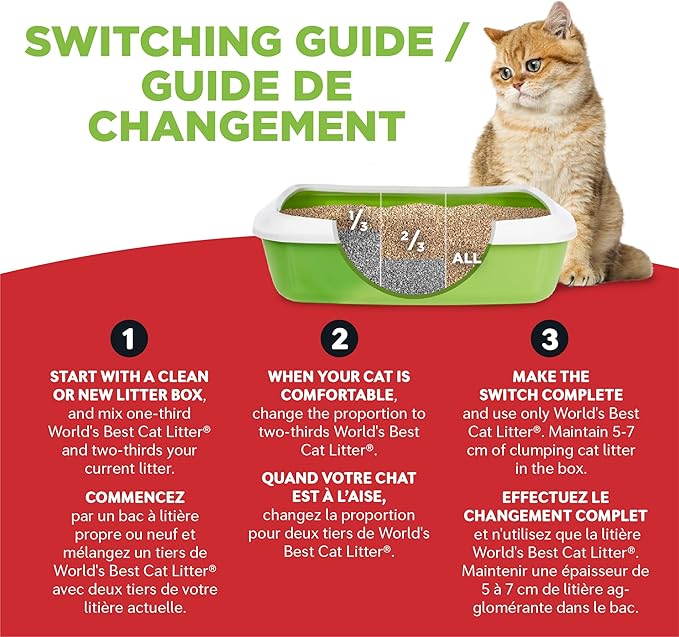 World's Best Cat Litter Cat Scoopable Multiple Cat Clumping Formula, 14-Pound Bag