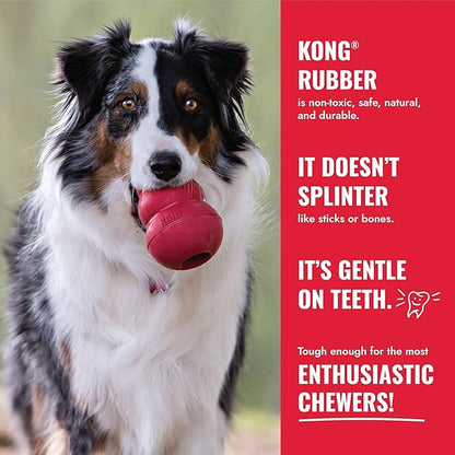 KONG Goodie Bone - Classic Durable Natural Rubber Dog Bone, Supports Mental Engagement - Treat Dispensing - Red - for Extra Large Dogs