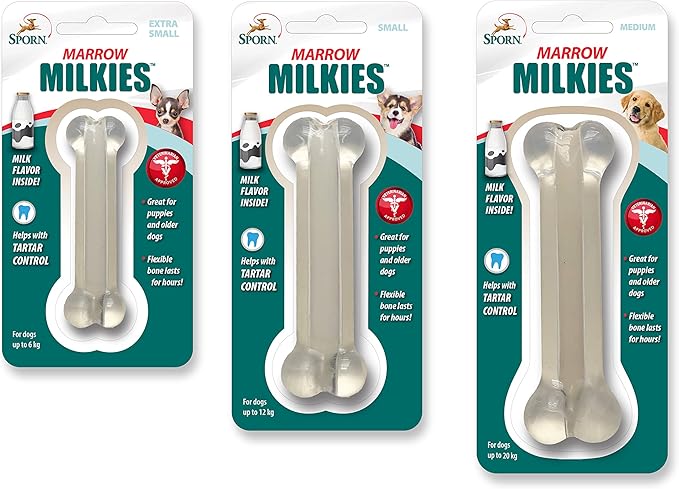 Sporn Marrow Milkies SM, White, Small