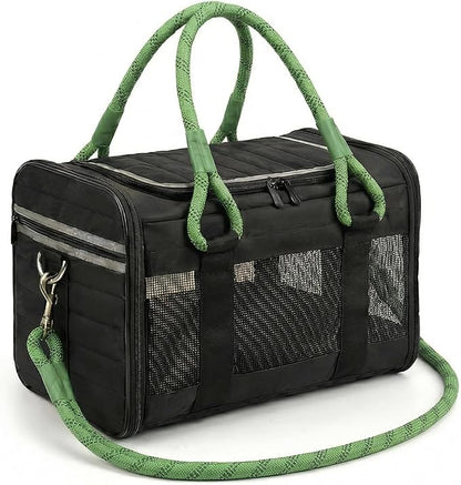 Soft-Sided Dog & Pet Carrier | for Car Rides, Trains, Errands & Daily Outings | Fits Pets Up to 15 lbs | 18" L x 11.5" H | Yorkies, Chihuahuas, Toy Poodles, Maltese & More