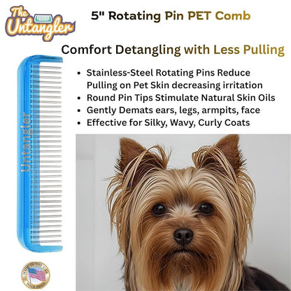 Pet Comb (5", Sky Blue)