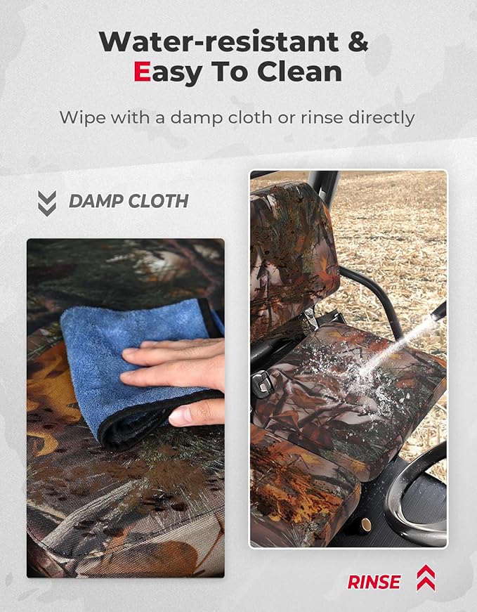 KEMIMOTO Seat Covers Camo Compatible with Kubota RTV X900, RTV X1120D, RTV 1140 2014-2025 and X1100 2007-2013, Compatible with Kubota Sidekick RTV-XG850