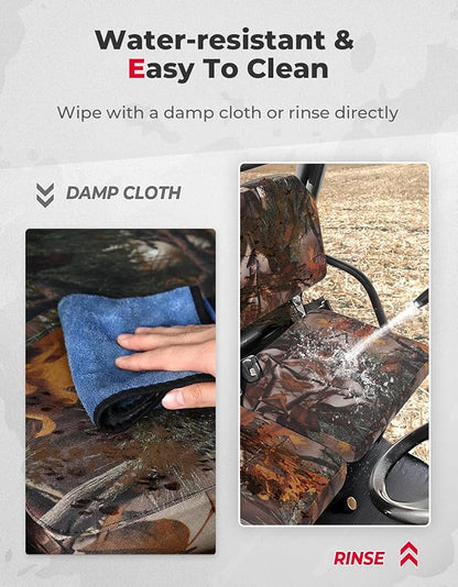 KEMIMOTO Seat Covers Camo Compatible with Kubota RTV X900, RTV X1120D, RTV 1140 2014-2025 and X1100 2007-2013, Compatible with Kubota Sidekick RTV-XG850