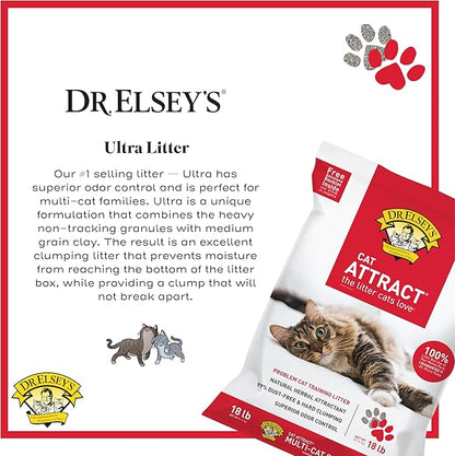 Dr. Elsey's® Cat Attract® Clumping Clay Cat Litter 18-lb. Bag