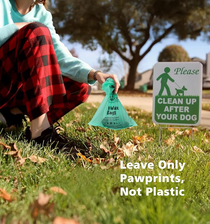 AYOTEE 100% Compostable Dog Poop Bags with Dispenser, 280 Count, Plastic-free, BPI Certified Biodegradable Poop Bags for Dogs & Cats, Easy to Open, 20 Microns Extra Thick & Leakproof Dog Waste Bags