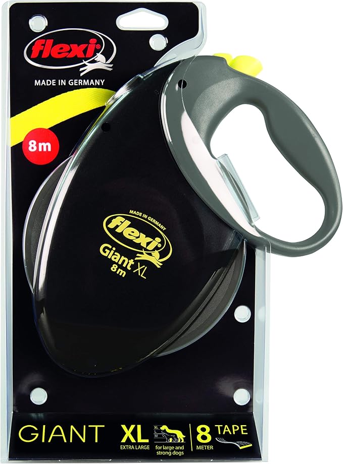 Automatic Leash Flexi Giant Neon Tape XL 8M