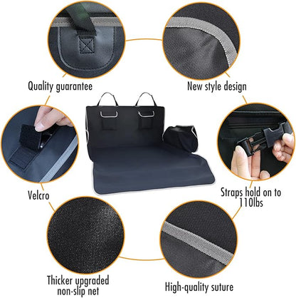 Cargo Liner for Dogs Waterproof PetCargo Liner with Side Flaps Large SizeUniversal Fit Area with Side and BumperProtector SUV Pet Cargo Liner