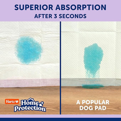 Hartz Home Protection Super Absorbent Odor Eliminating Lavender Scented No Leaks Dog Pads, XL 60 Count