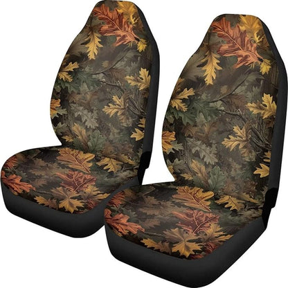 Dreaweet Hunting Camo Car Seat Covers Front Seats Only Universal 2 Piece Car Seat Cover Washable High Back Bucket Seat Covers for Cars SUV Sedan
