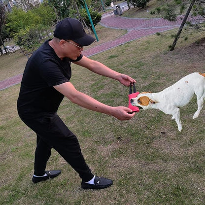 Clysrou Dog Tug Toy Tough Jute Bite Pillow Lasting Training Equipment Puppy to Large Dogs Interactive