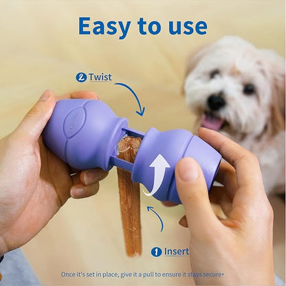 Chewise Bully Stick Holder, Ultimate Secure Heavy Duty, BPA-Free Safety Device for Dogs, Fits Various Bully Sticks and Dog Sizes