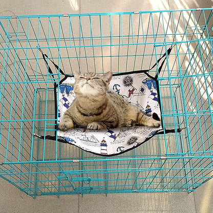 Shappy 5 Pcs Pet Hammock for Cage Hanging Pet Hammock Bed with Metal Hooks Cats Ferret Soft Bed Suitable for Guinea Pig Hamster Gerbil Kittens Cats Cage(Classical)