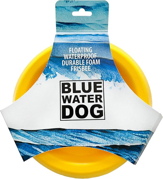 Frisbee, Floating, Waterproof, Lightweight, Durable Foam, Aerodynamic Disc for Medium and Large Dogs - Frisbee for Fetch, Catch, Dock Diving, Play, 8.5” (Yellow)