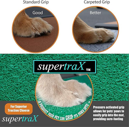 Pet Gear supertraX Ramps for Dogs and Cats, Maximum Traction Surface,Portable/Easy-Fold (No Tools Required),Built in Handle for Travel,5 Models, 42-71 Inches Long,Supports 150-200lbs,New Black/Green