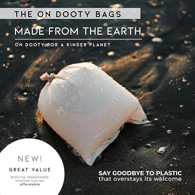 MADE TO ROAM On Dooty Bags - Plant Based Dog Poop Bag Rolls, Extra Thick, Leak Proof, Unscented Dog Waste Bags (Set of 3 Boxes, 270 Bags Total) - Carolina Blooms