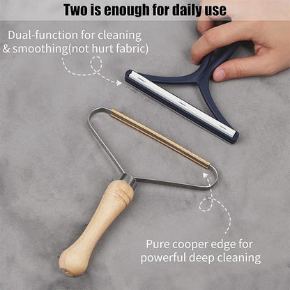 Pet Hair Removal Tool 2 Pack Dog Cat Pet Hair Remover for Furniture Portable Pet Hair Fur Removal Tools Carpet Rakes Scraper for Furniture Car Mat Pet Tower Rugs