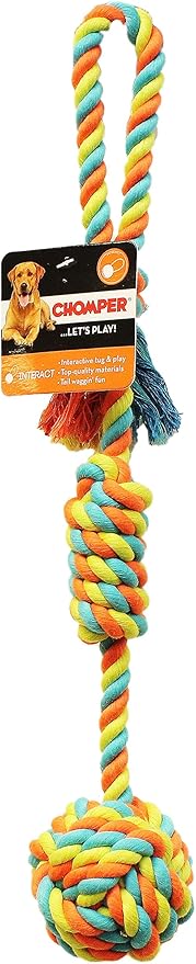 FOXCUP Boss Pet Chomper Rope Ball Tug