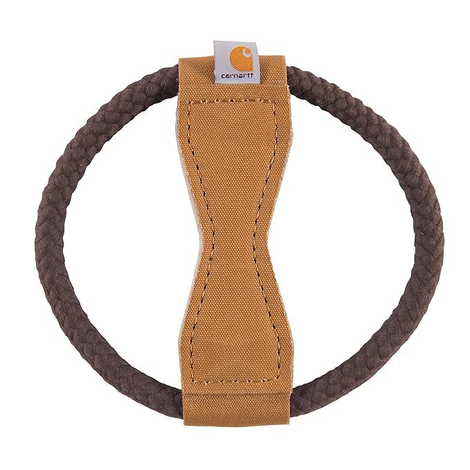Carhartt Pet Training Tools, Durable Dog Tool for Tug and Fetch, Firm Duck Wheel Dog Pull (Carhartt Brown)